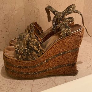 High wedges - size 37 (6.5-7)